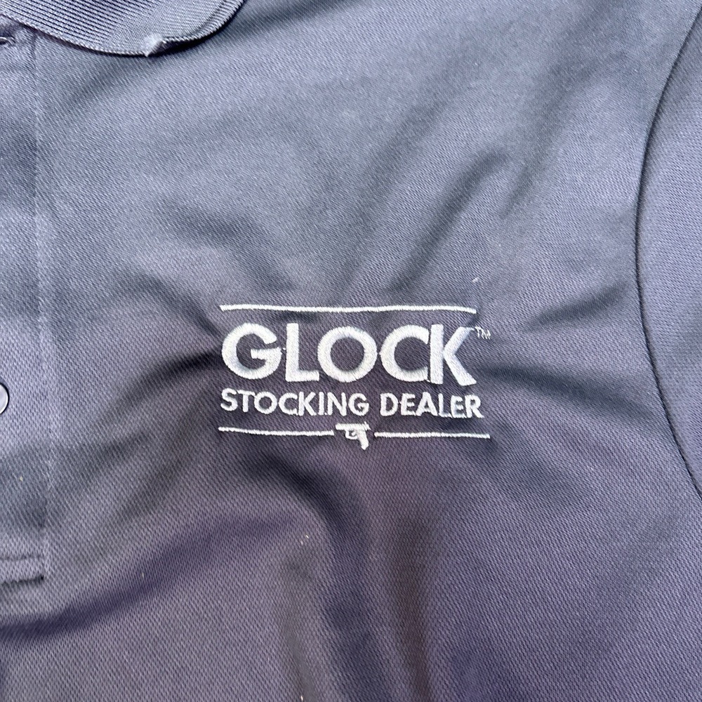 Glock‎ Firearms Polo Shirt Mens XL Gray Short Sleeve Casual Essential Trendy
